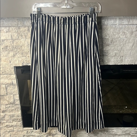 J. Crew Navy and white Pleated - Picture 1 of 10